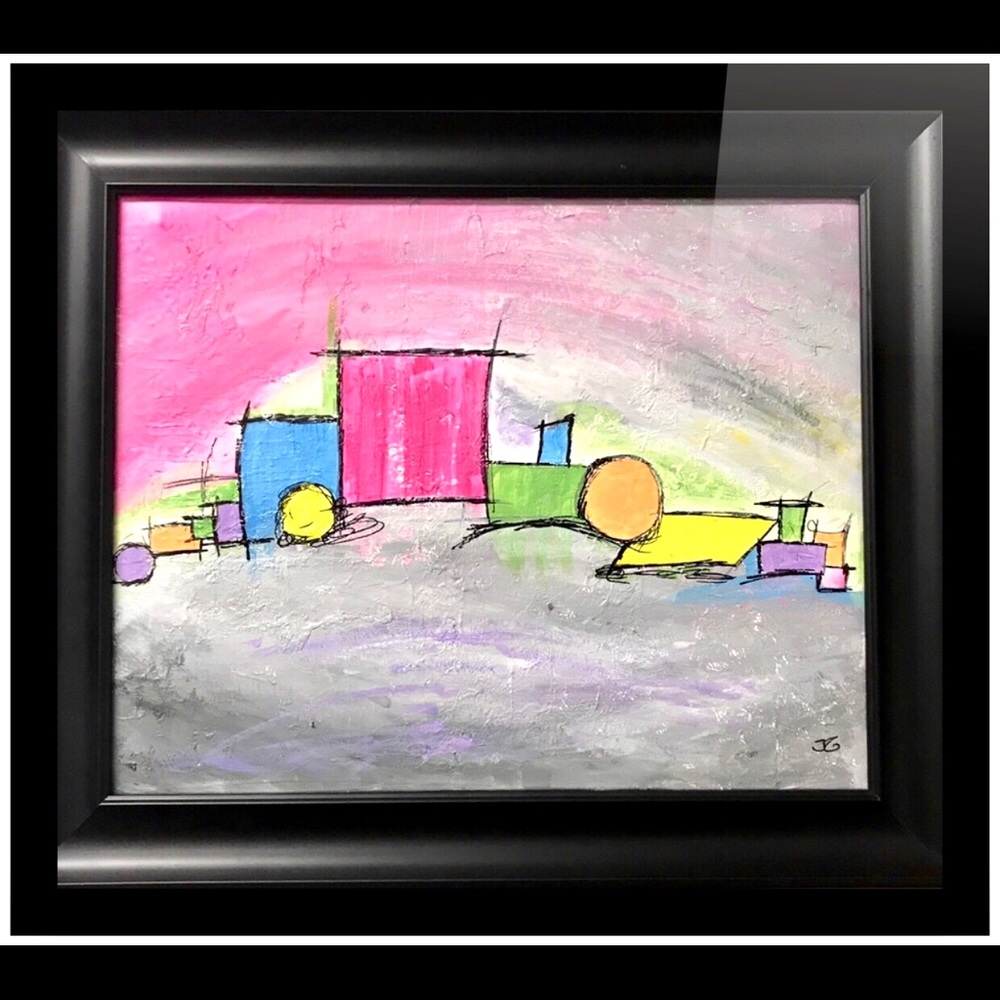 Shape Shifter -Abstract a JG Original in 3D Frame